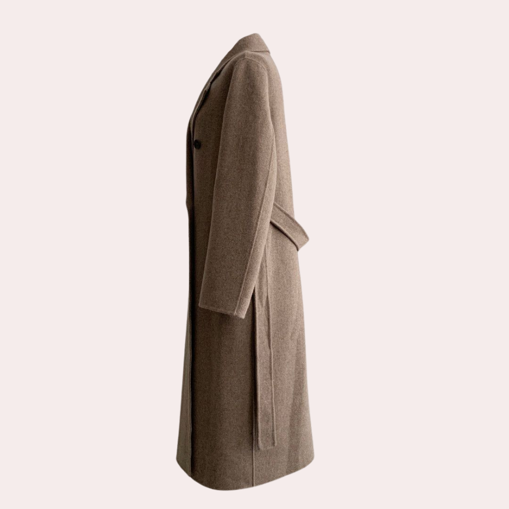 Ava Ladies Winter Coat | Luxe Double-Breasted, Oversized Polyester 5