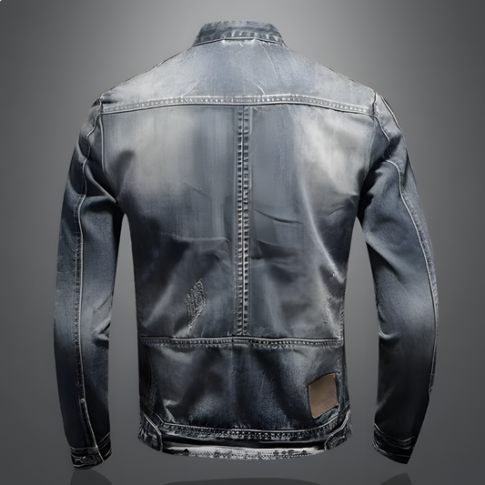 Bella Women's Biker Denim Jacket | Durable Denim, Timeless Style 1