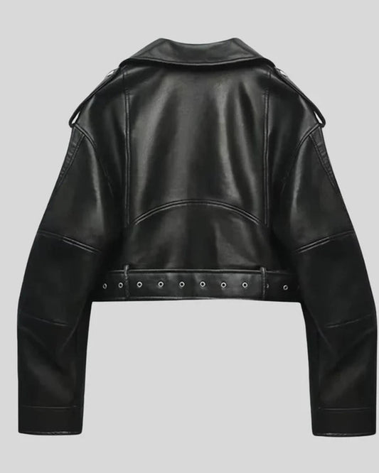 Carmen Women's Coat | Leather PU Leather, Flattering Cut for Winter 1