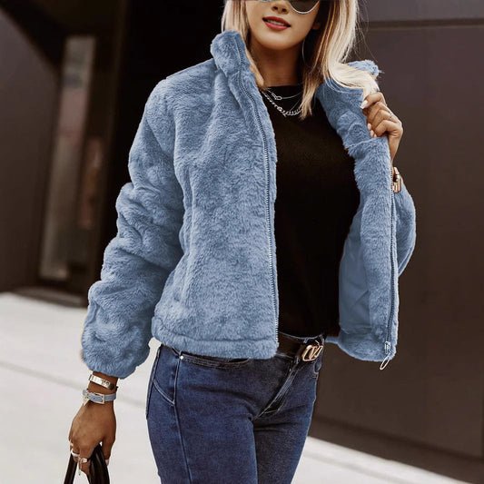 Carmen Women's Oversized Coat | Soft Faux Fur 1