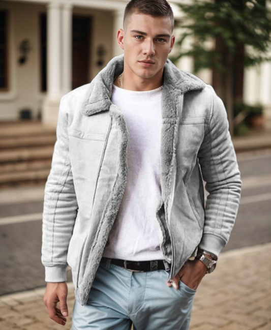 Daan Men's Winter Coat | Luxe Shearling Lining, Warm & Comfortable 1