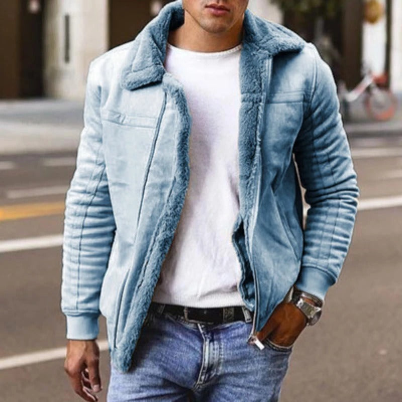 Daan Men's Winter Coat | Luxe Shearling Lining, Warm & Comfortable 4