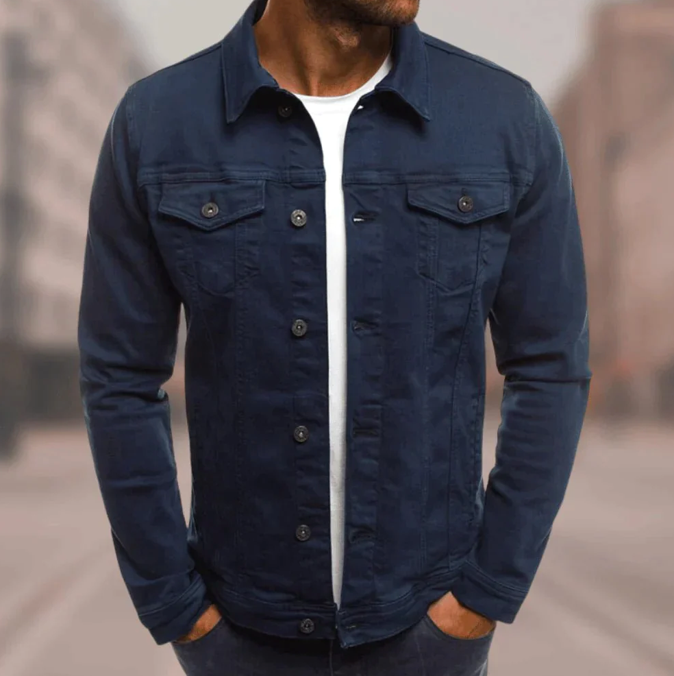 Dare Men's Denim Jacket | Slim Fit, Streetwear Style 5