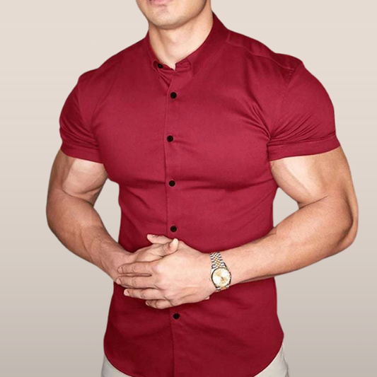Darian | Fitted Men's Shirt with Stretch and Button Fastening 1