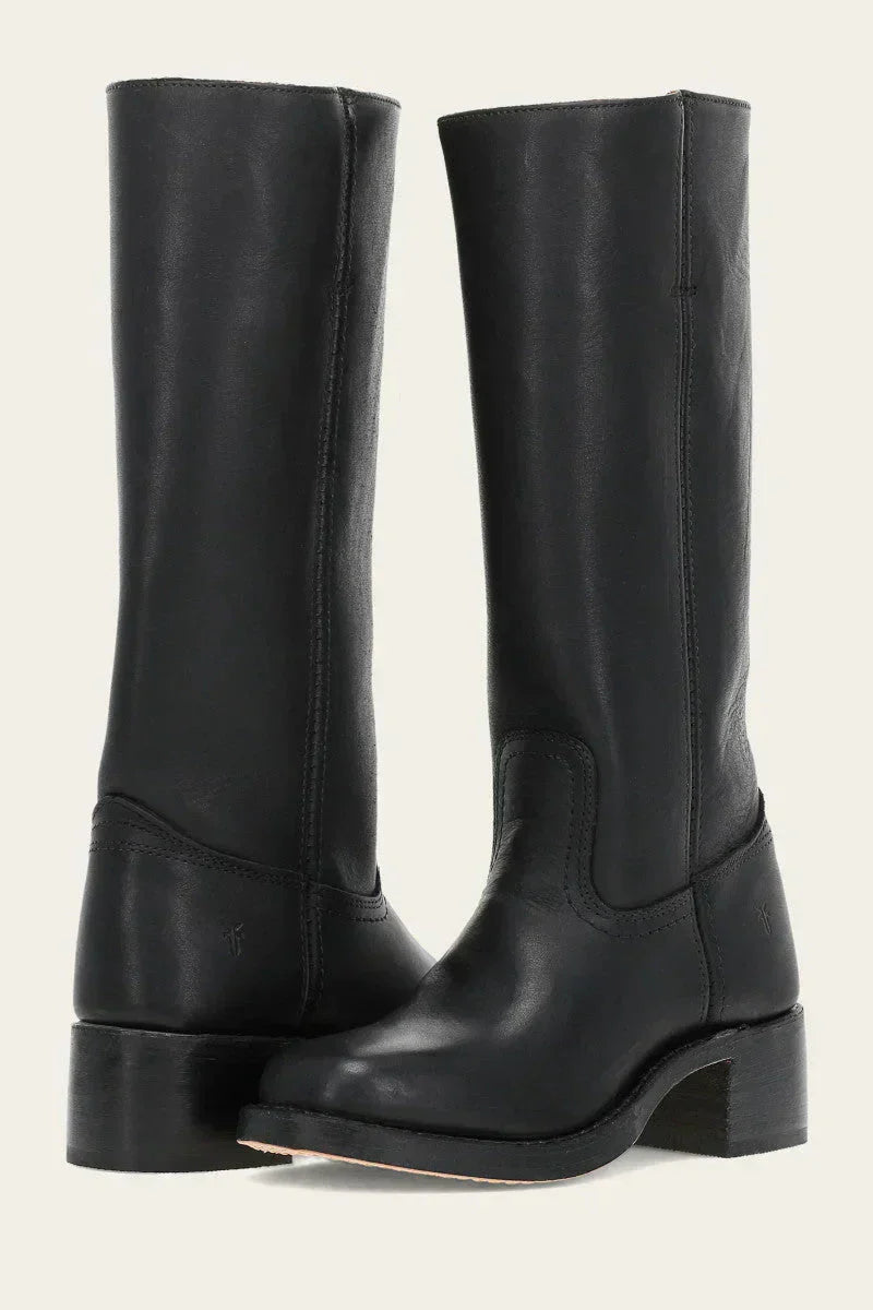 Diva Women's High Boots | Faux Leather with Block Heel, Comfortable and Stylish 10