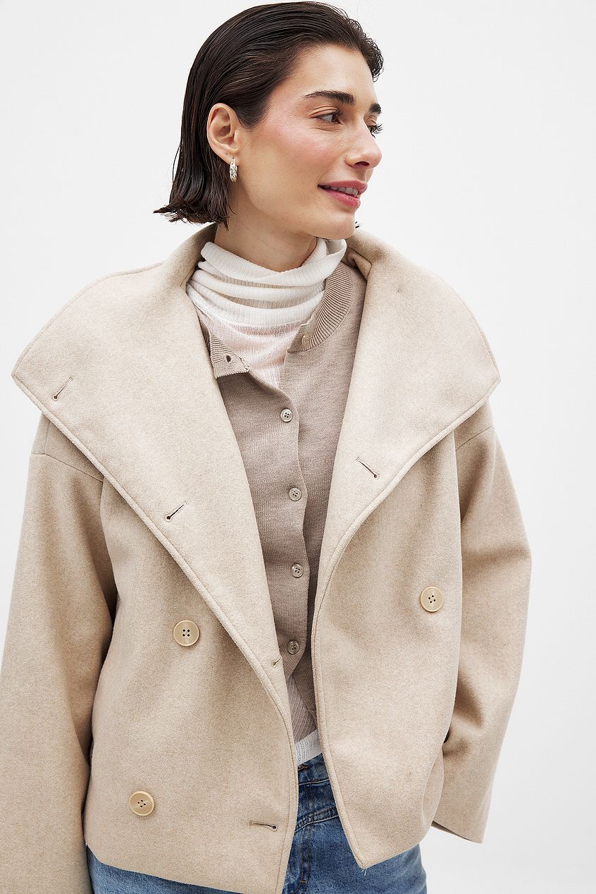 Eline Women's Winter Coat | Soft Wool Blend, Oversized Style 8