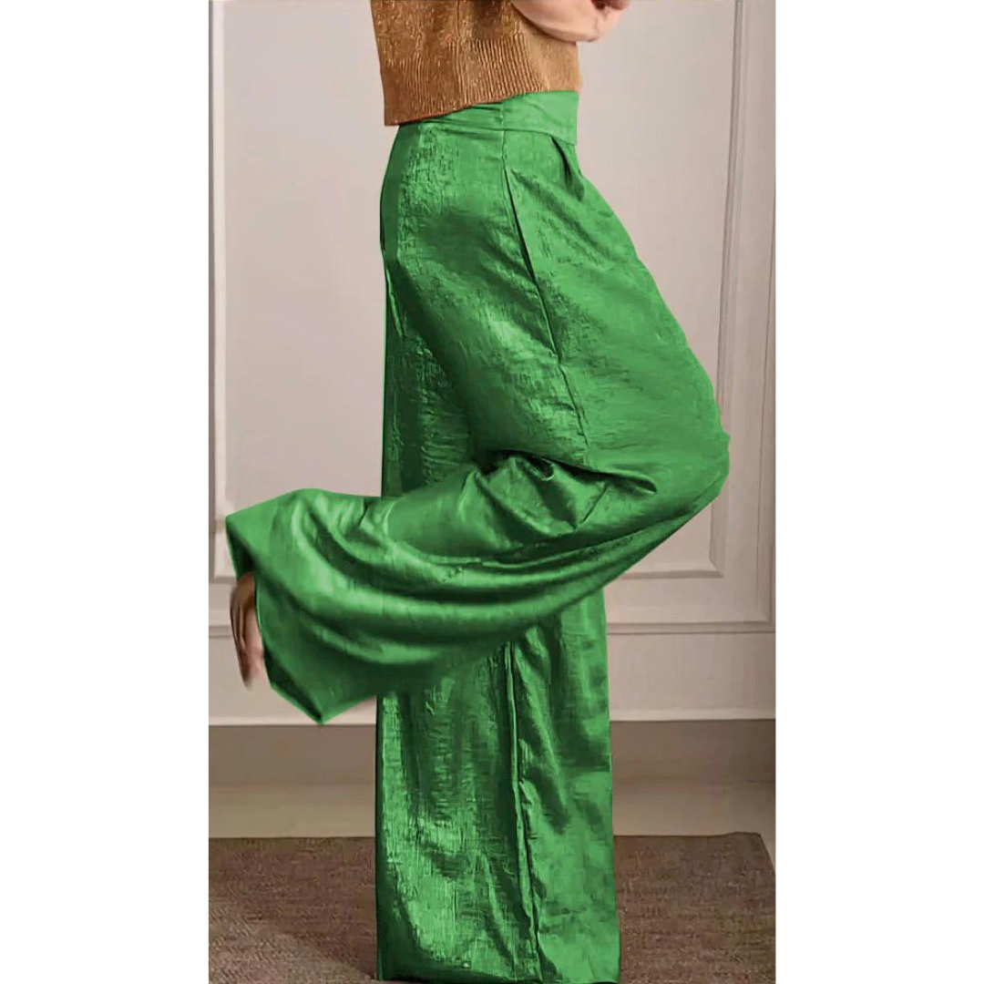 Élise | Elegant Women's Set of Top and High-Waisted Trousers 4