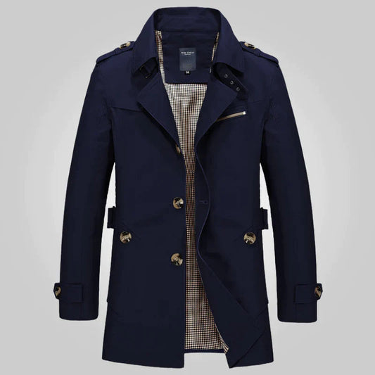 Hector Men's Winter Trench Coat | Elegant Design, High-Quality Fabric 1