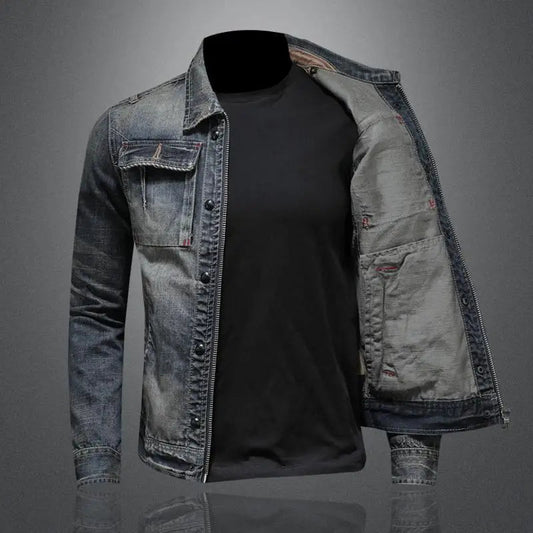 Hera Women's Denim Jacket | Retro Patchwork Design, Casual Style 1