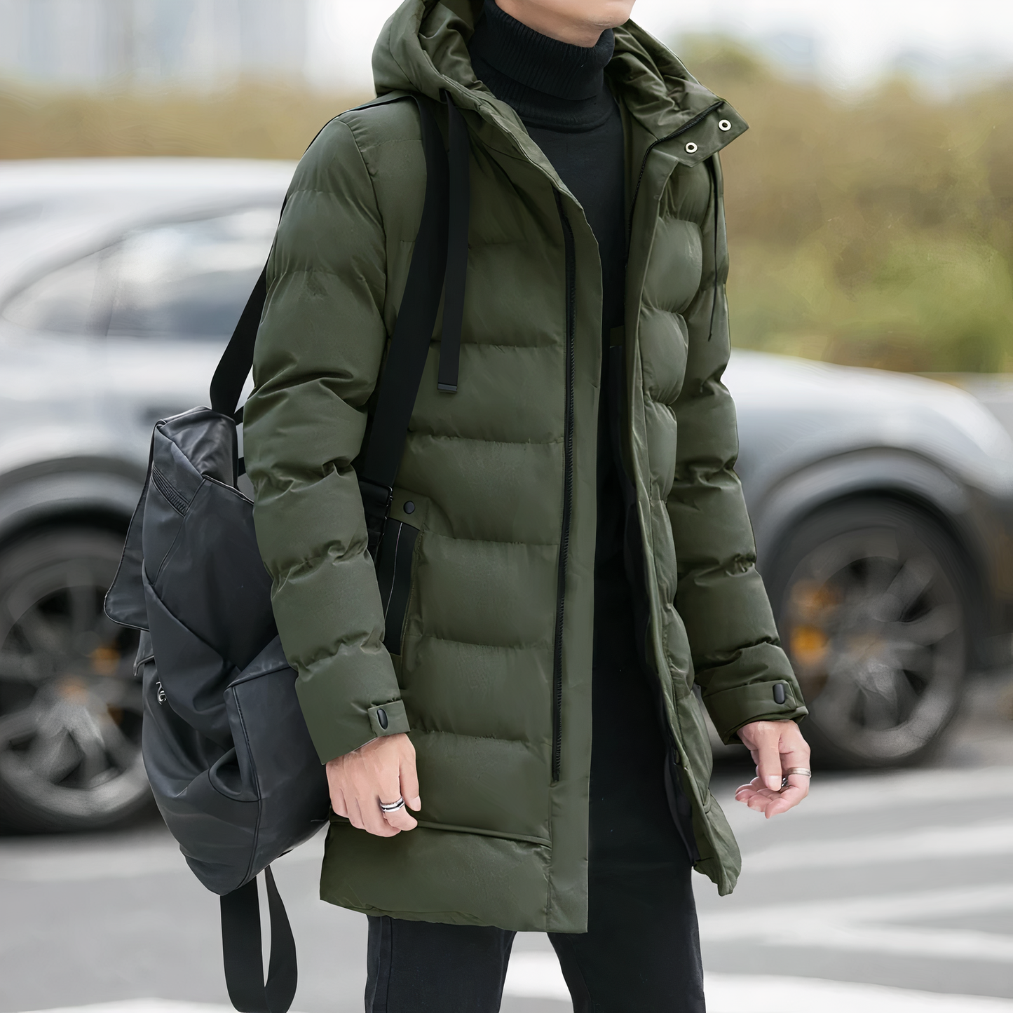 Hugo Men's Winter Coat | High-Quality Padded, Casual 2