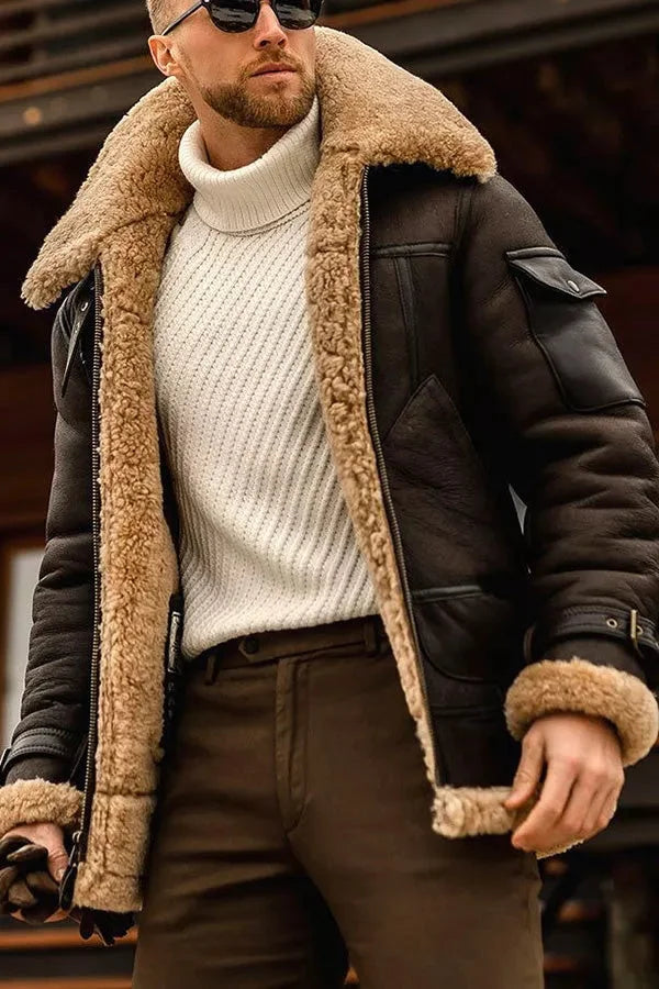 Hugo Men's Winter Jacket | Faux Fur, Stylish & Cozy 3