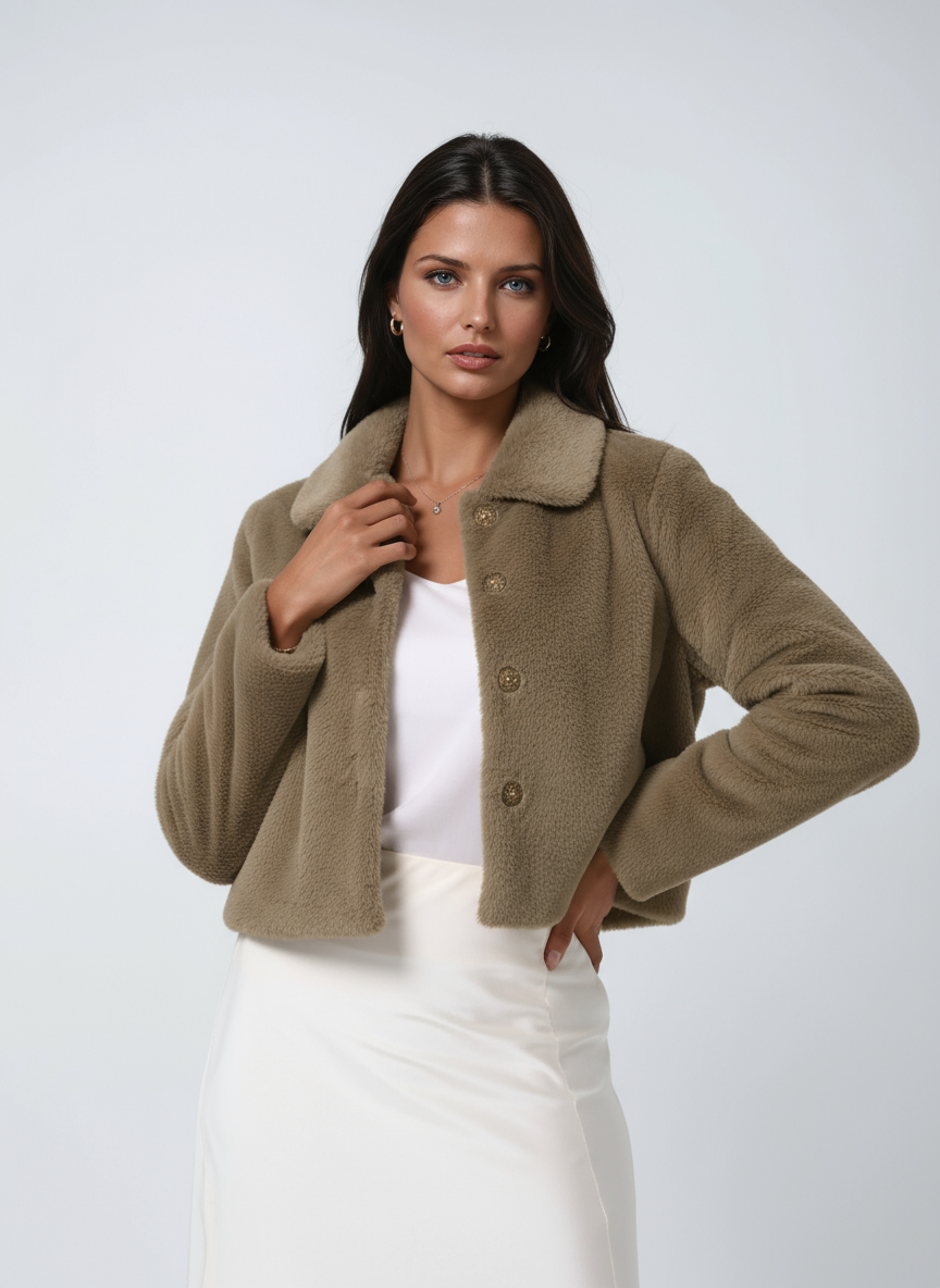 Kira Women's Winter Coat | Boxy Silhouette 8