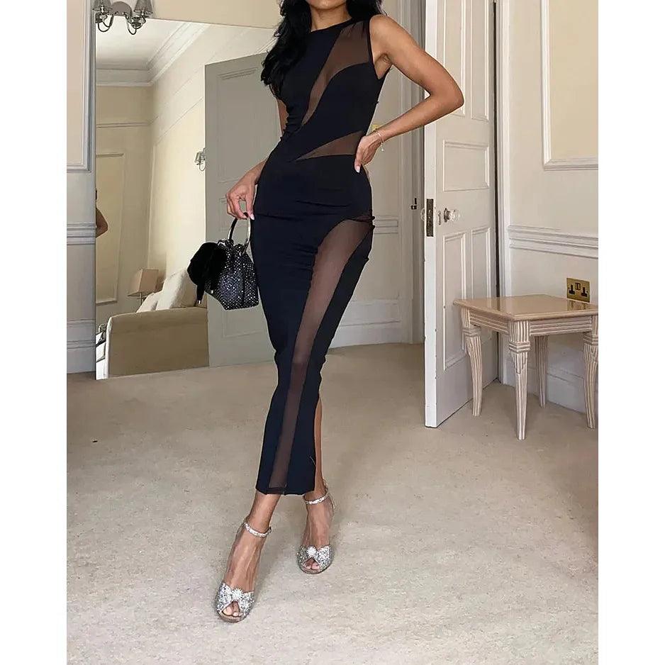 LYSSA | Midi dress with hollow-out details 3