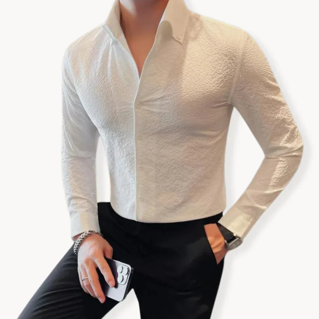 Luxe Women's Blouse | Structured Fabric, Slim Fit 8