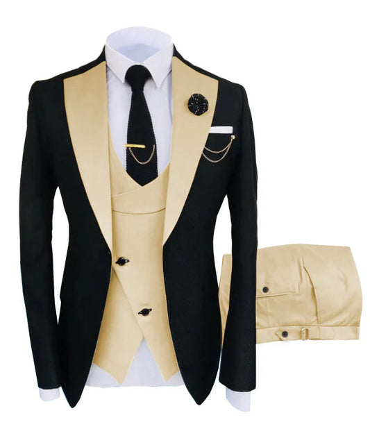 Luxury 3-Piece Men's Suit | Elegant Cut for Weddings and Formal Events 1