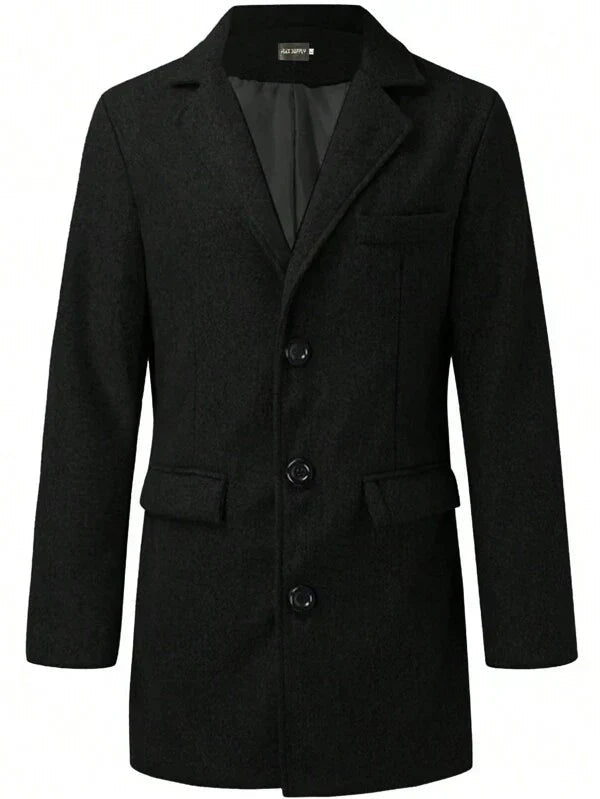 Men's Trench Coat | Brown, Relaxed Fit for Autumn and Winter 4