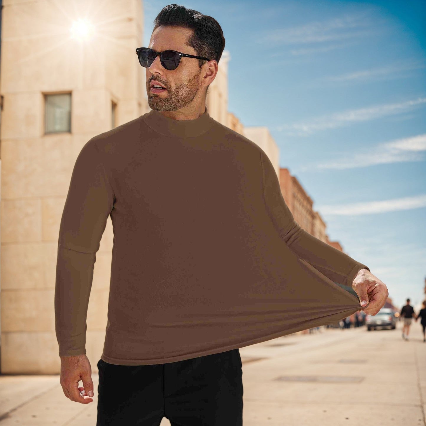 Milo Men's Sweater | Soft Cotton Blend, Slim Fit 7
