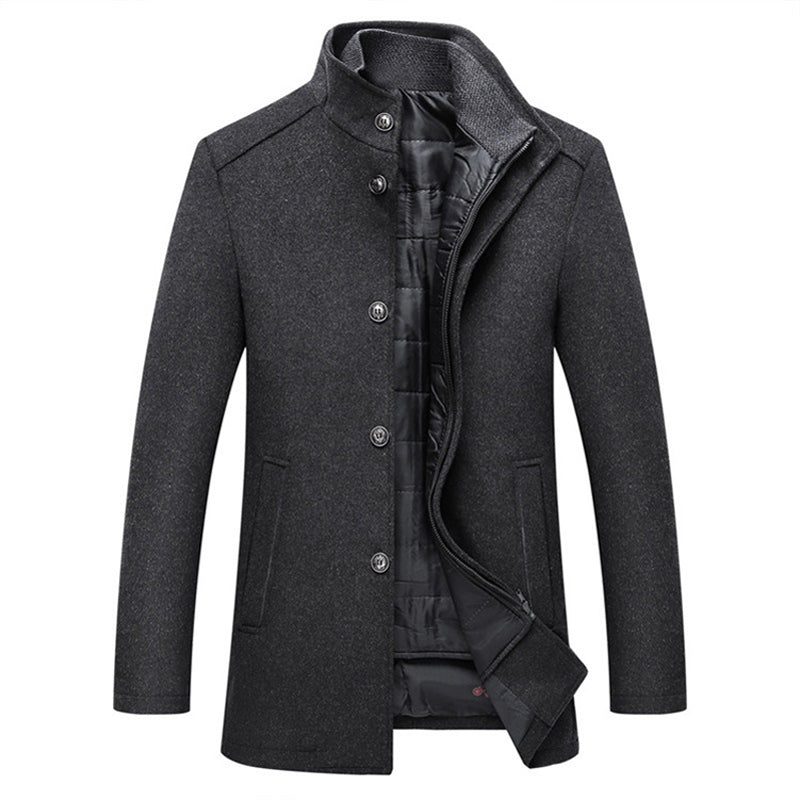 Pieter Men's Winter Coat | Polyester Blend, Elegant Regular Fit 2