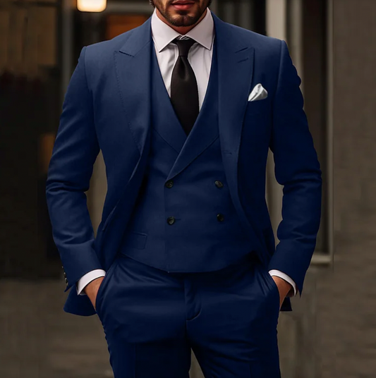 SEBASTIEN | 3-Piece Slim-Fit Men's Suit Blazer Vest Trousers 1