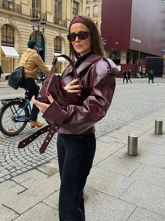Sienna Women's Jacket | Cropped Fit, Elegant Zipper 1