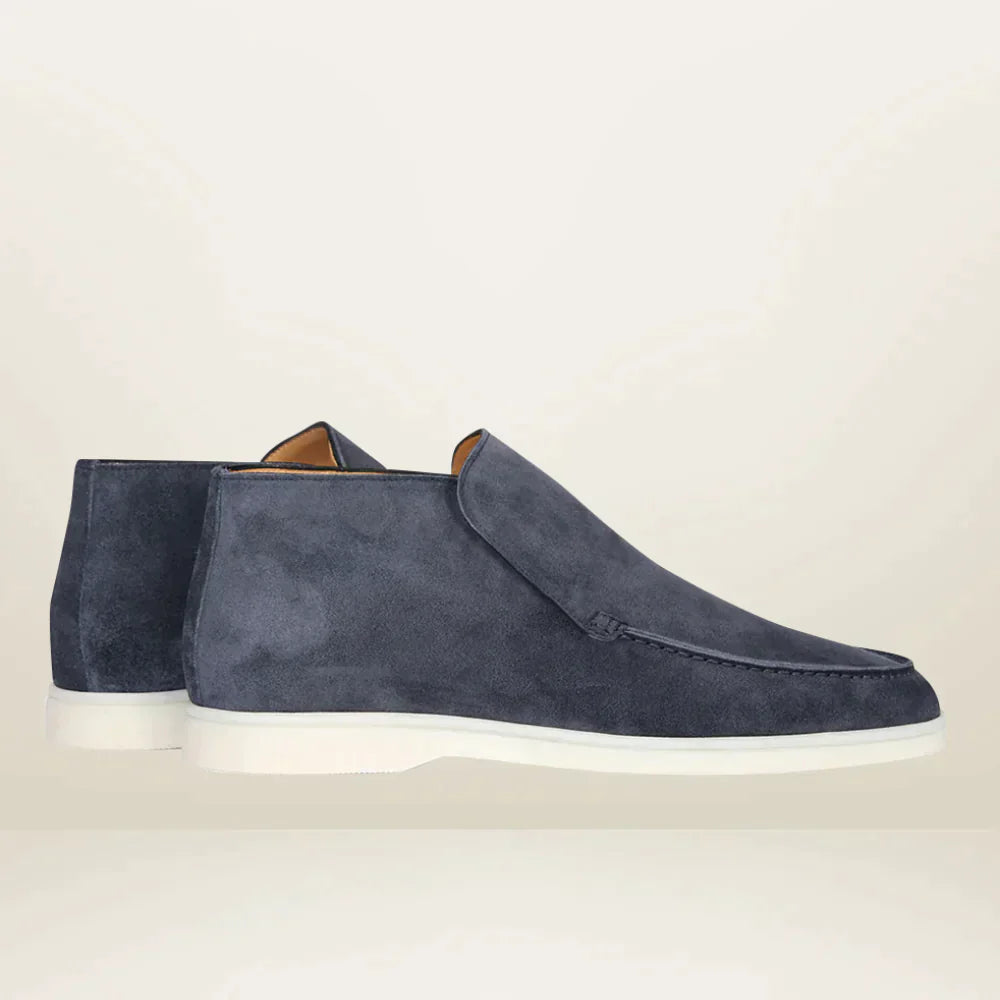 Sola Black Loafers Men | Suede Look, Timeless Design 4