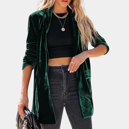 Velveta – Summer Velvet Coat in Elegant Style 1