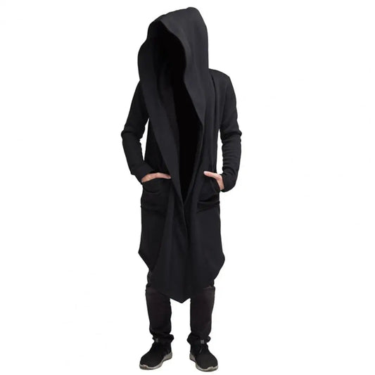 Willem Men's Vest | Gothic Style with Hood, Cotton Blend 1