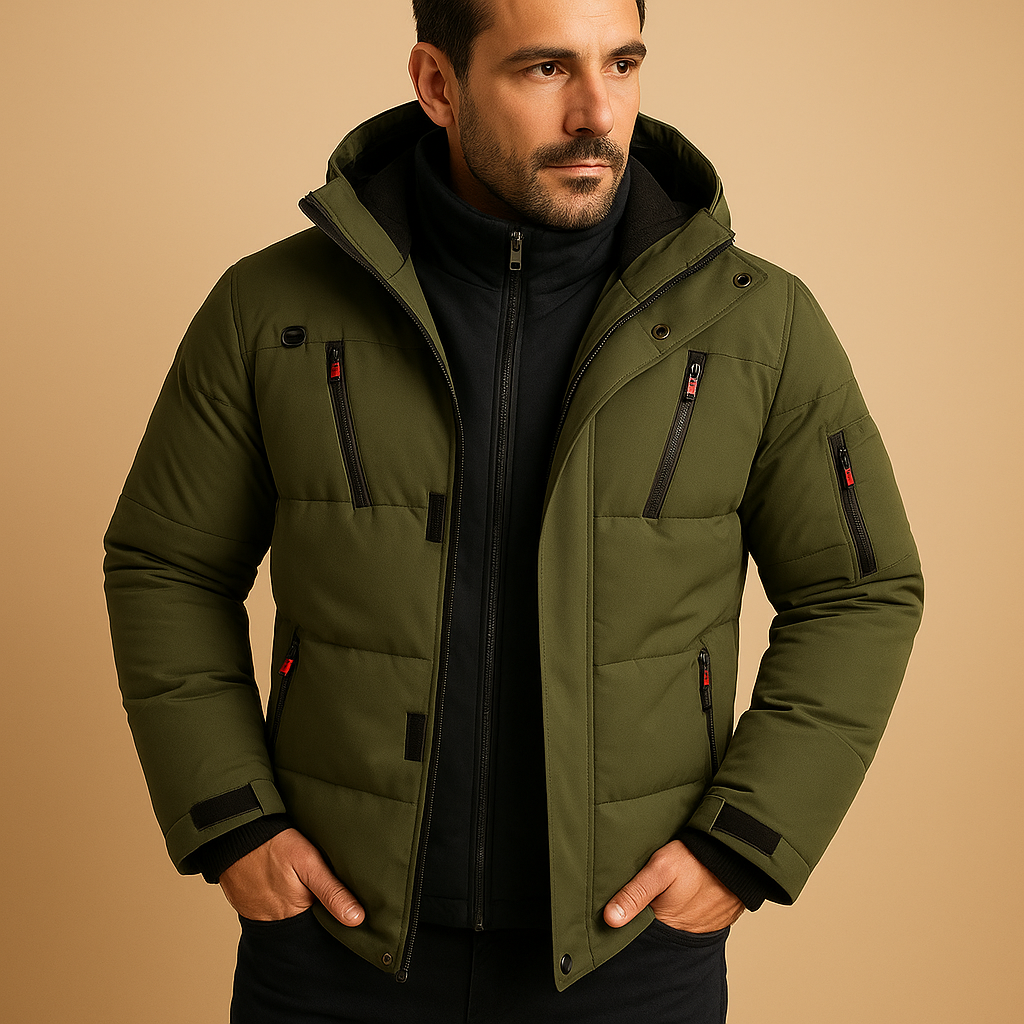 Willem Men's Winter Jacket | Waterproof with Warm Lining, Modern Fit 4