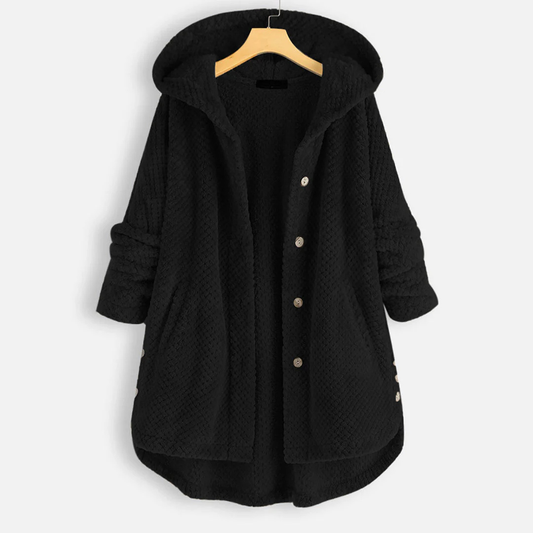 Women's Hooded Button-Down Jacket | Warm 1