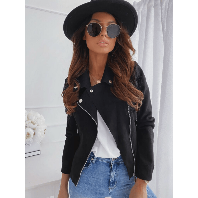 Women's Long-Sleeve Coat with Zipper – Chic & Versatile 8