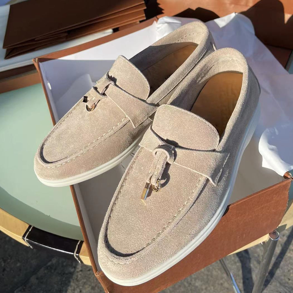 ALBA | Luxury suede loafers for women 0