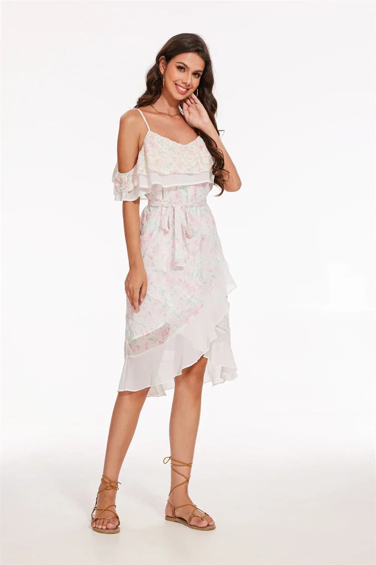 ALINÉA | Stylish chic dress with print and ruffles 3