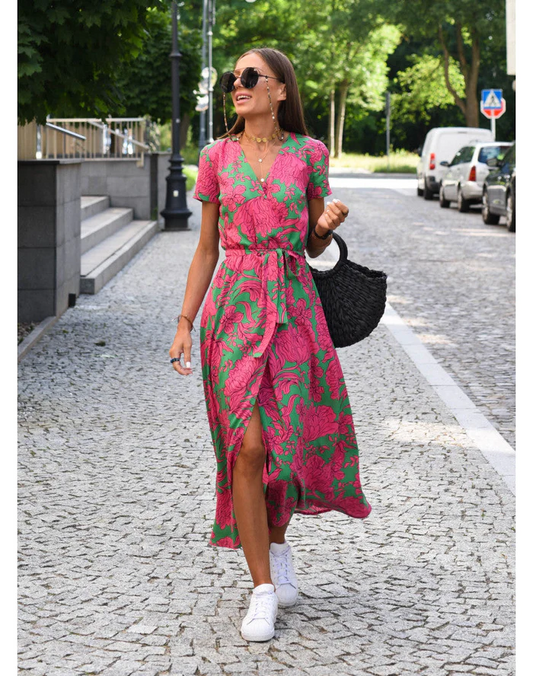 ALMA | Airy Summer Dress with Floral Print 0