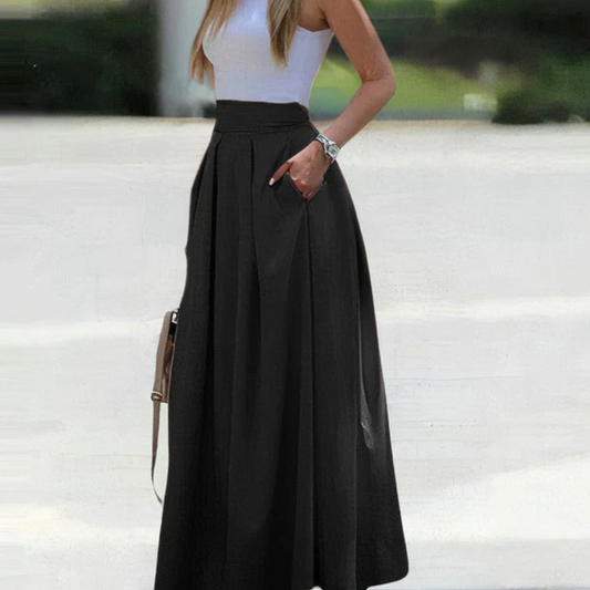 ALYONA | Airy Pleated Skirt with High Waist 1