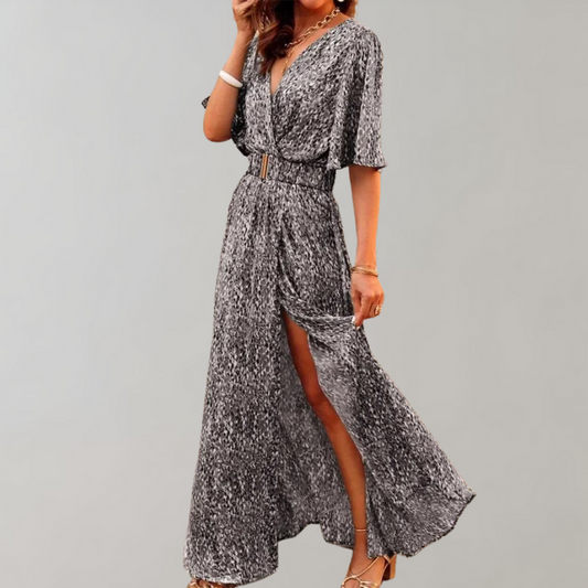 ALYSIA | Summer Maxi Wrap Dress with Feminine Fit 0