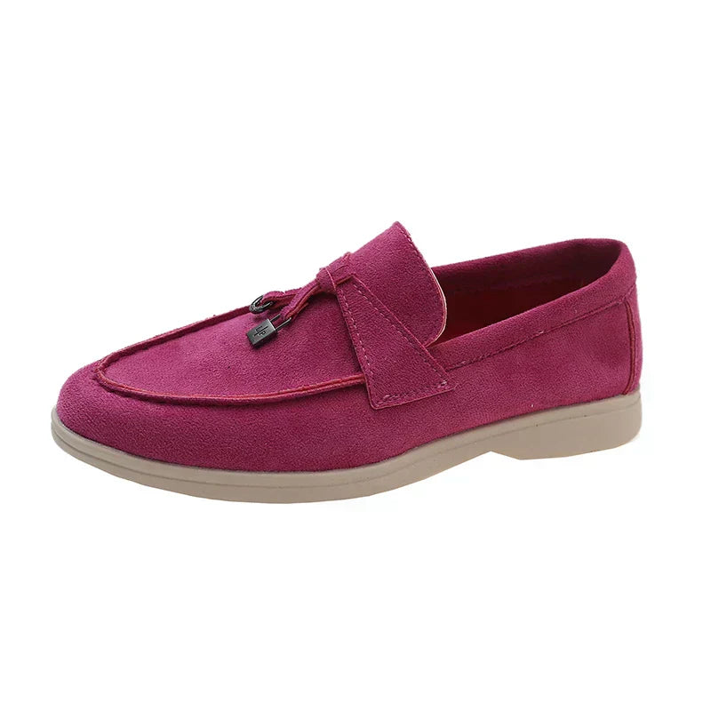 AYLIN | Elegant suede slip-ons with comfortable sole 0