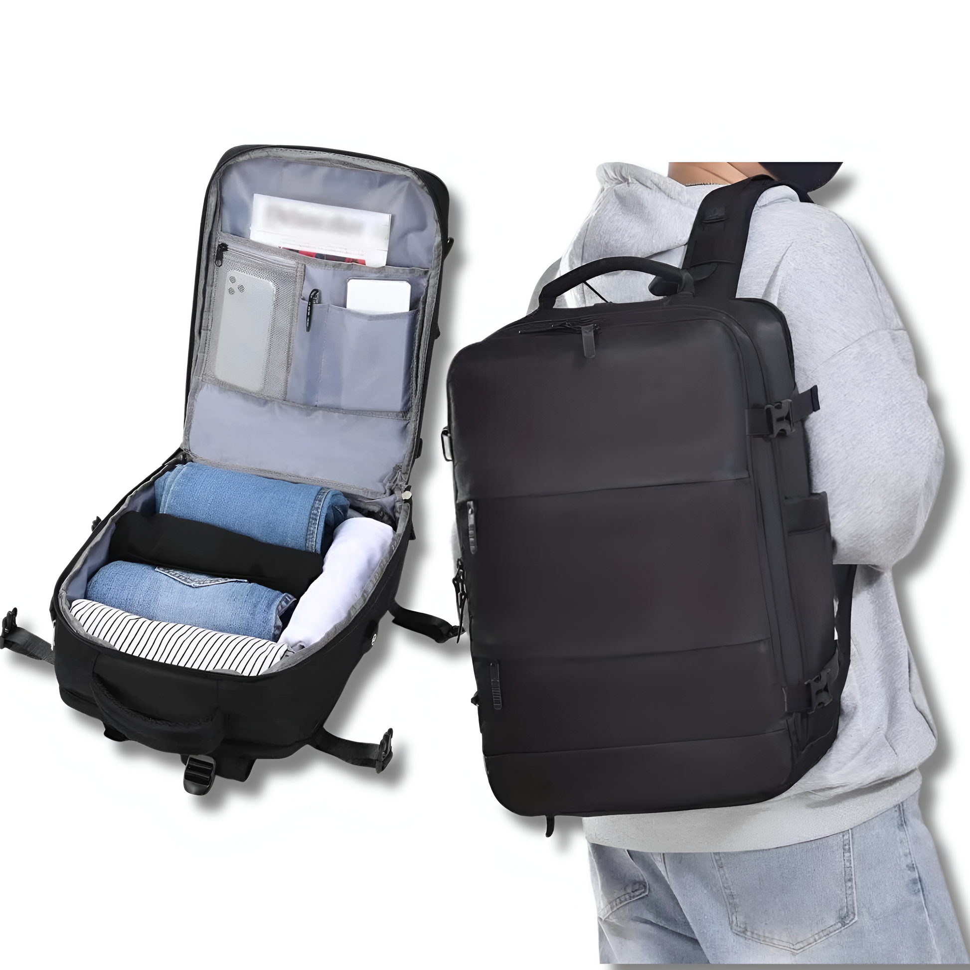 Adventurer Travel Backpack | Spacious Design with USB Port, Ergonomic 2