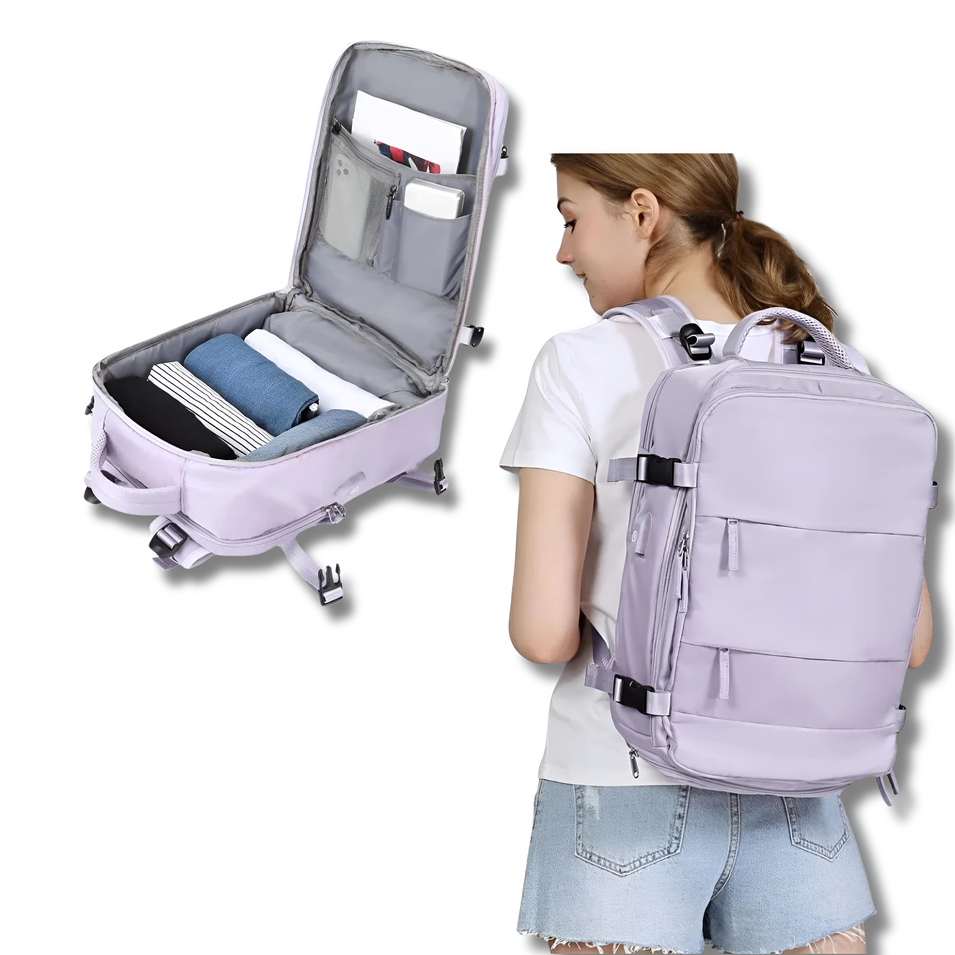 Adventurer Travel Backpack | Spacious Design with USB Port, Ergonomic 6