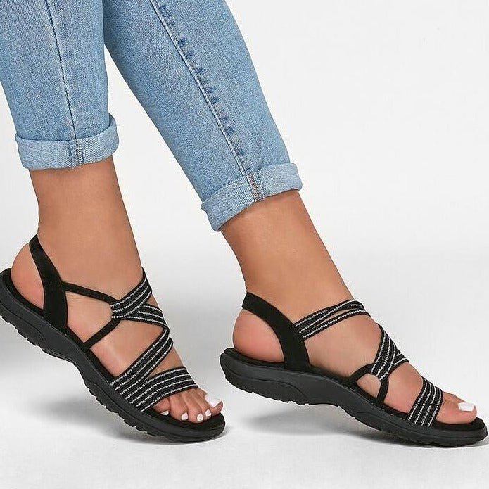 Aluna | Elegant Summer Sandals with Cross Strap Design 2