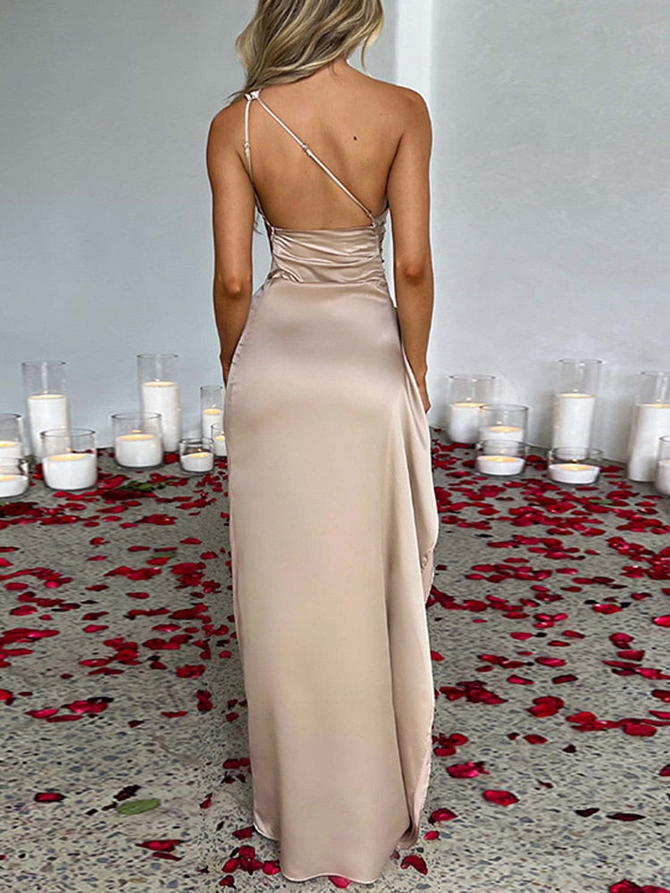 Arvella | One Shoulder Maxi Dress with Split 4