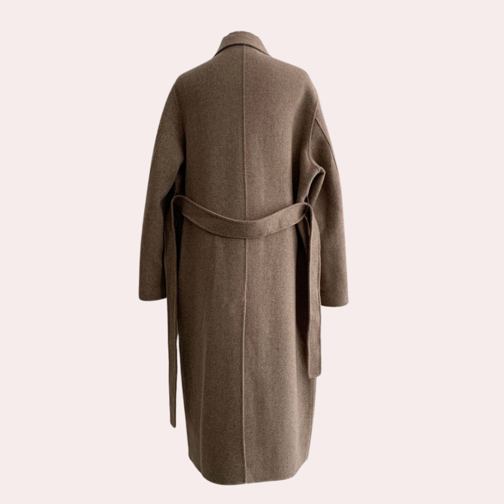 Ava Women's Winter Jacket | Luxury Double-Breasted, Oversized Polyester 4