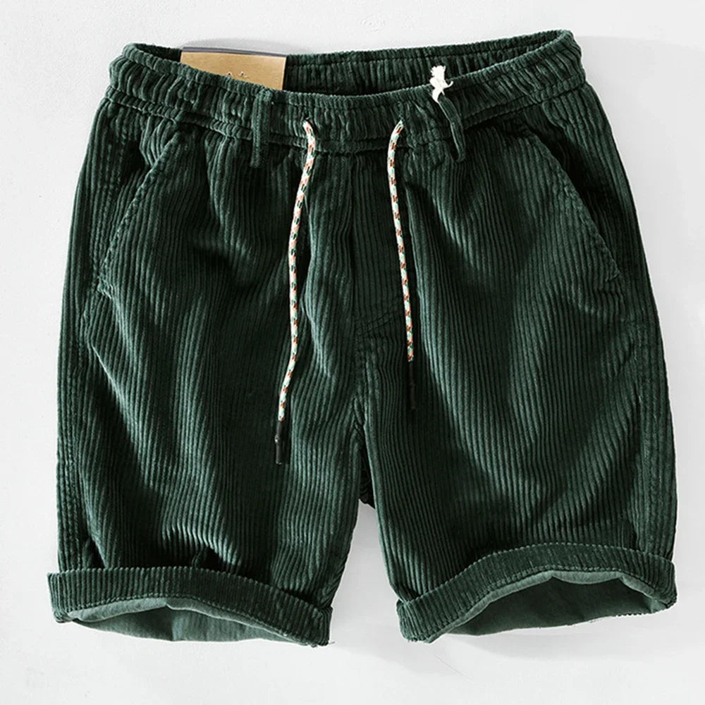Benny Men's Summer Shorts | Classic Corduroy, Comfortable Fit 0