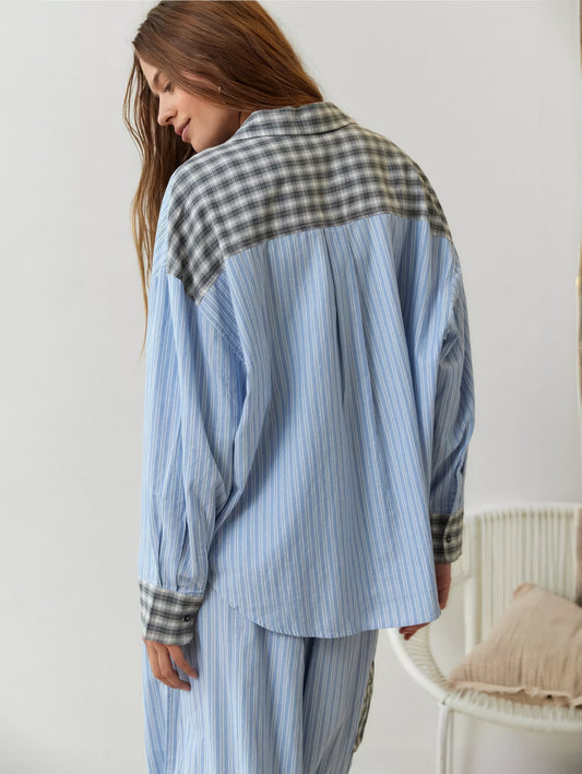 Camilla | Loose-fitting checked pajama set in casual-chic style 1