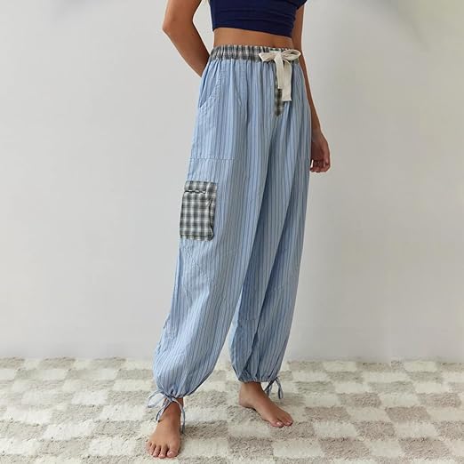 Camilla | Loose-fitting checked pajama set in casual-chic style 7