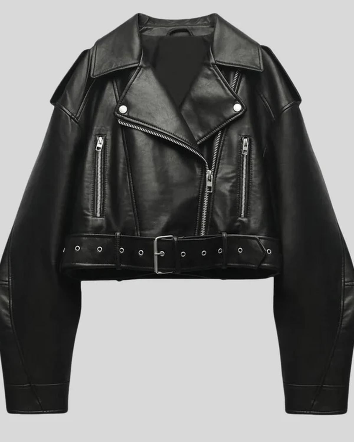 Carmen Women's Coat | Leather PU Leather, Flattering Cut for Winter 0