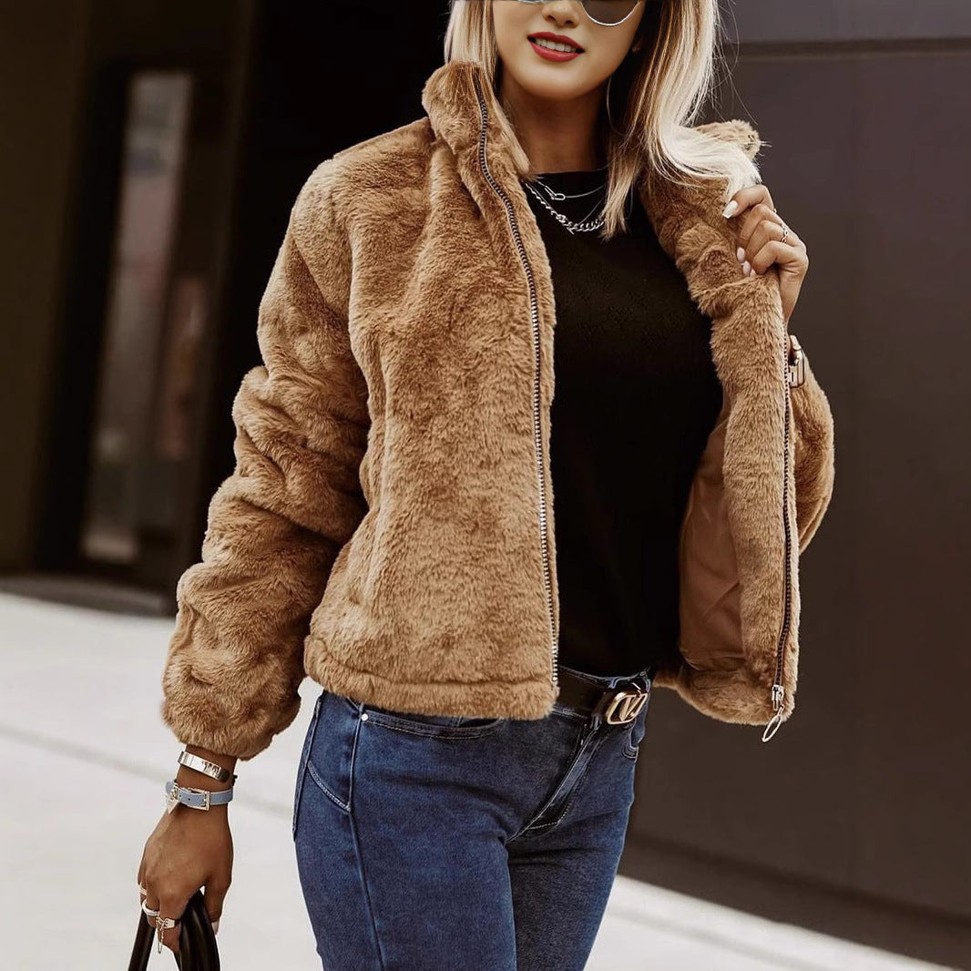 Carmen Women's Oversized Coat | Soft Faux Fur 0