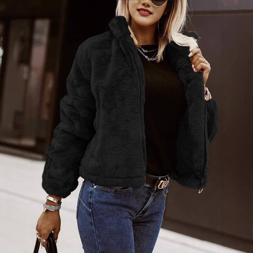 Carmen Women's Oversized Coat | Soft Faux Fur 2