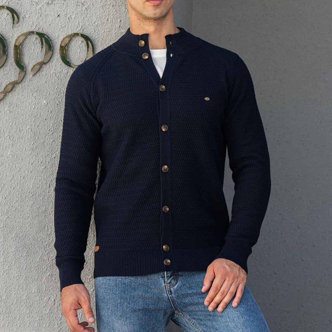 Carter Men's Cardigan | Handcrafted Cotton, Timeless Style 2