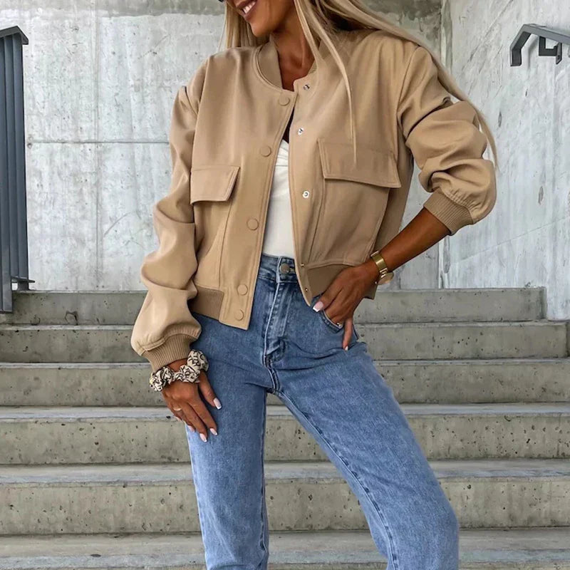 Casual women's jacket made of high-quality fabric | Stylish and timeless jacket for every day 1
