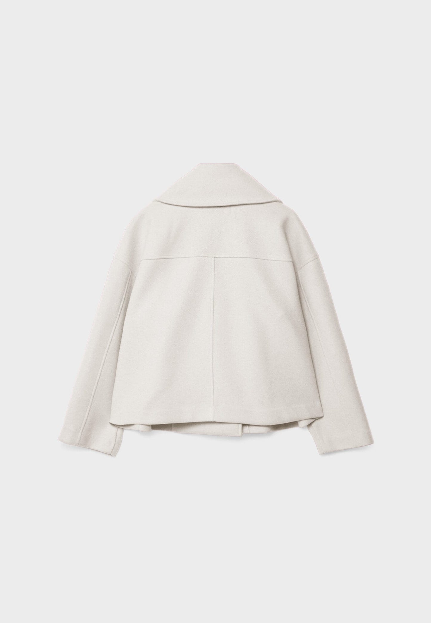 Chic short women's coat with double buttons | Cropped double-breasted coat 0